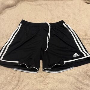Adidas women's Black and White Athletic Shorts (2 pair)